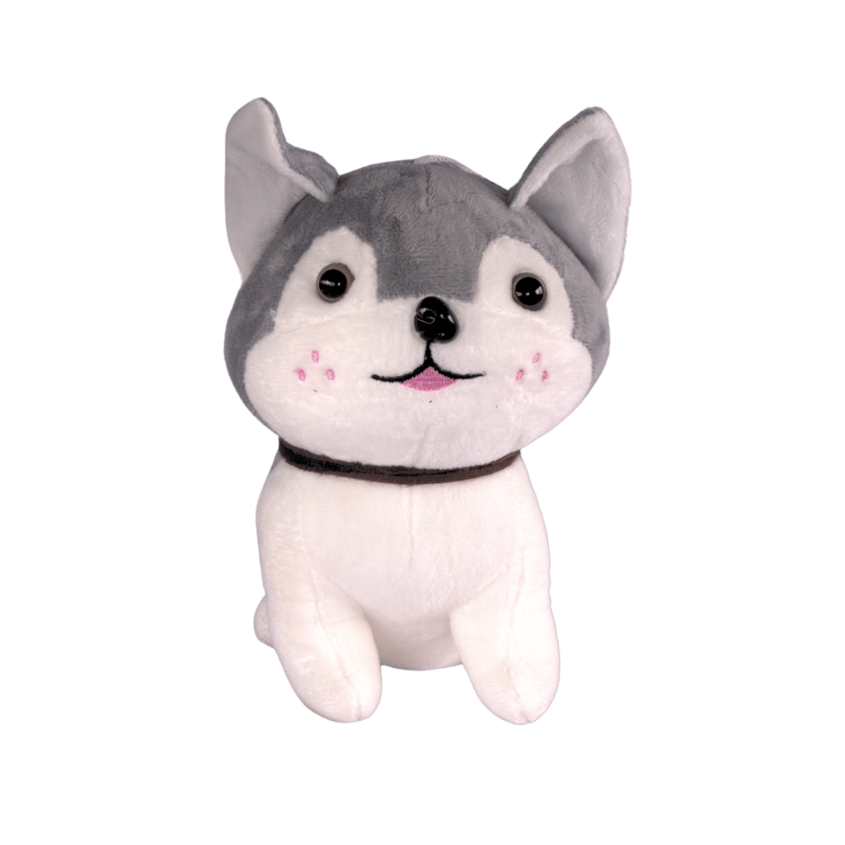 Dog Plush – 3 Colour Mix (Pink, Grey & Orange)