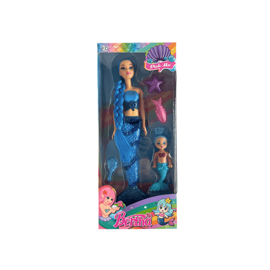 Mermaid Sisters – 3 Colour Mix (Pink, Green, Blue)
