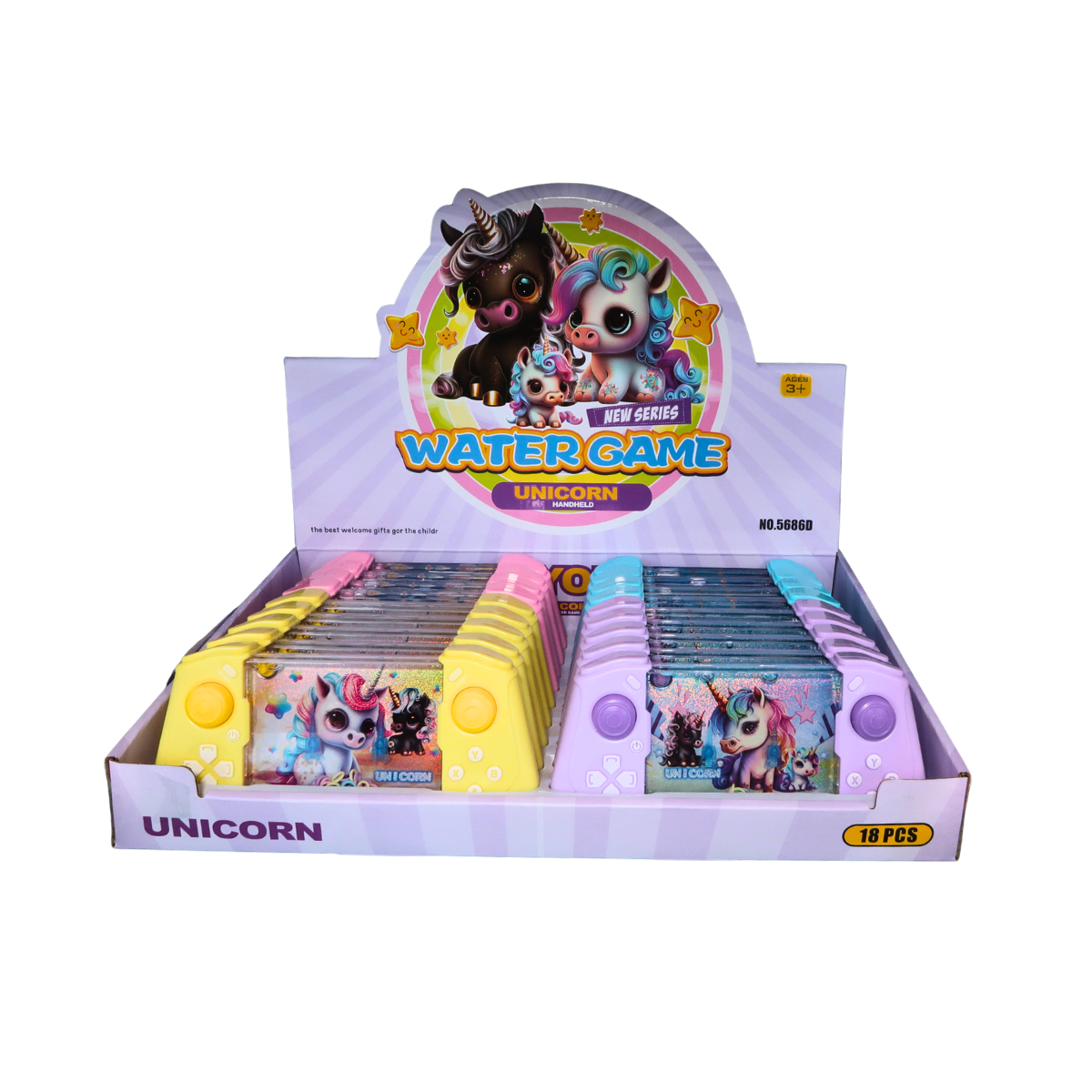 Unicorn Handheld Water Game – 4 Designs Mix