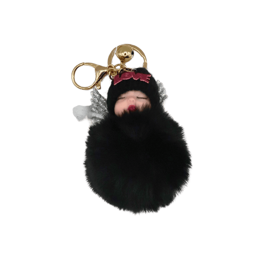 Babydoll with Wings Keychain -12 Colour Mix