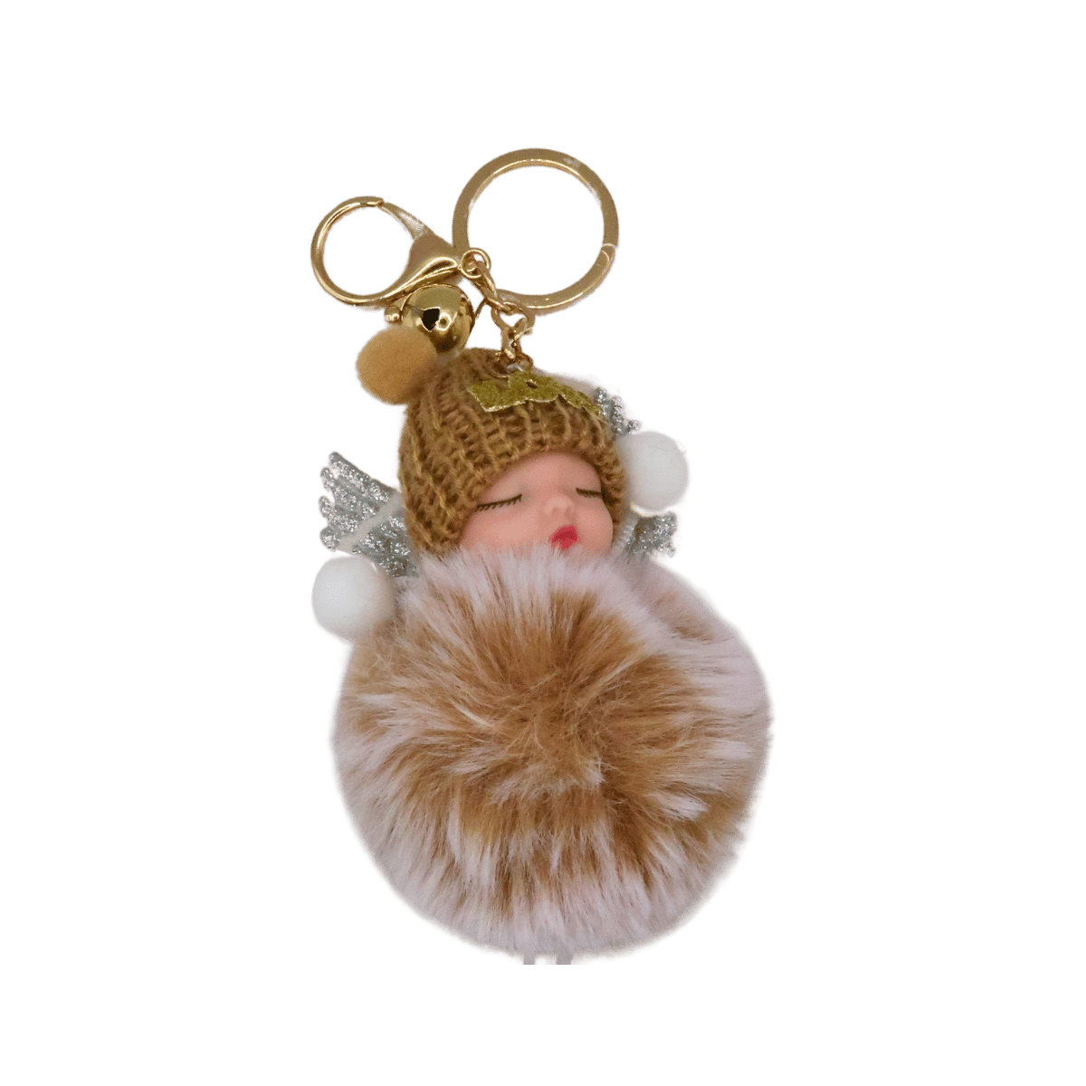 Babydoll with Wings Keychain -12 Colour Mix