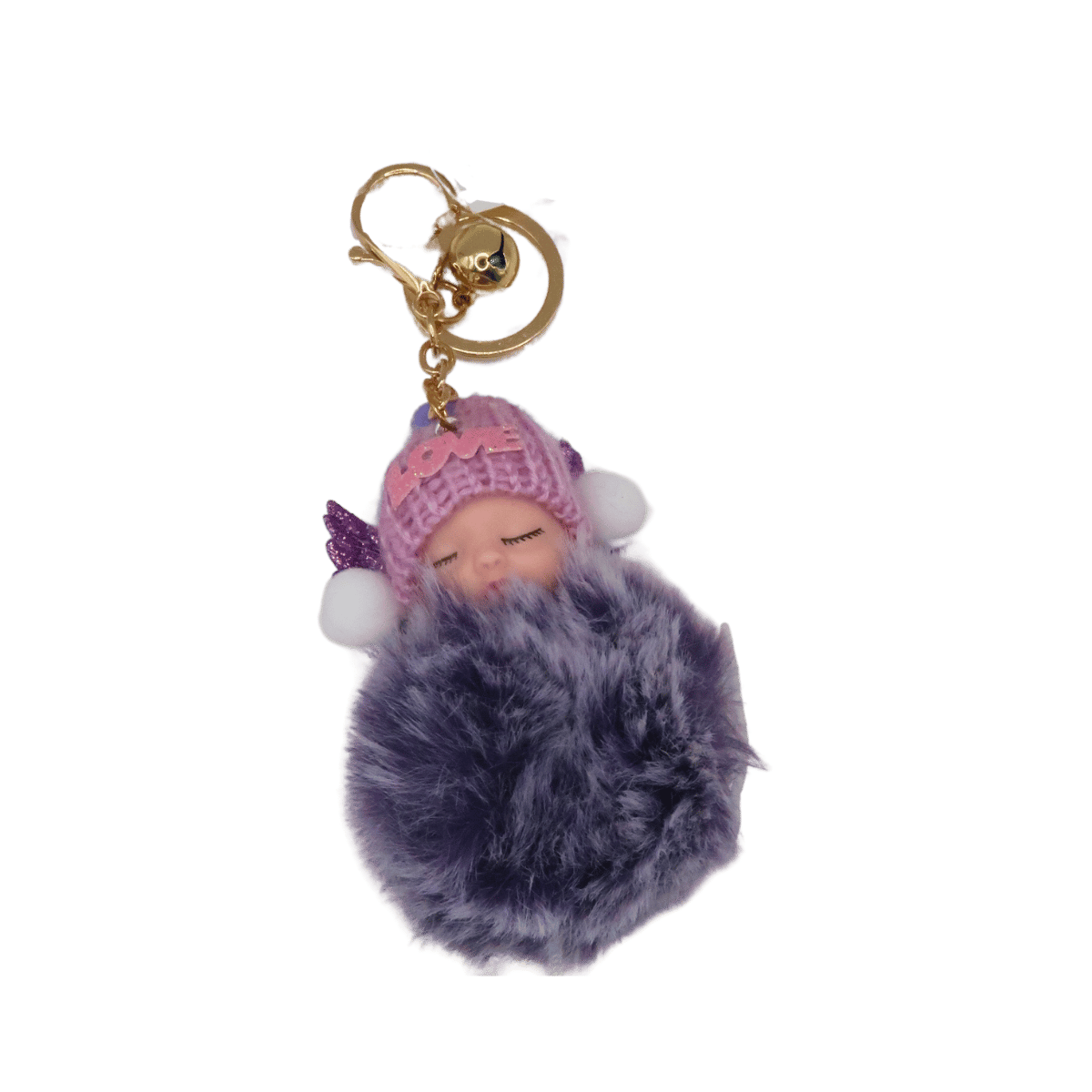 Babydoll with Wings Keychain -12 Colour Mix