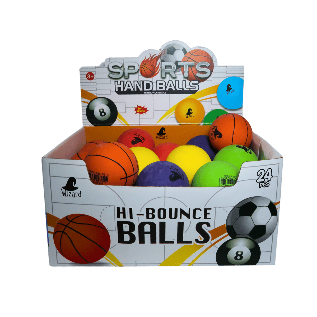 6cm High Bouncing Ball – 7 Designs CDU