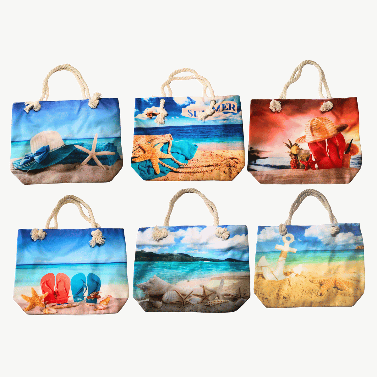 Beach Bag - 6 Design Mix