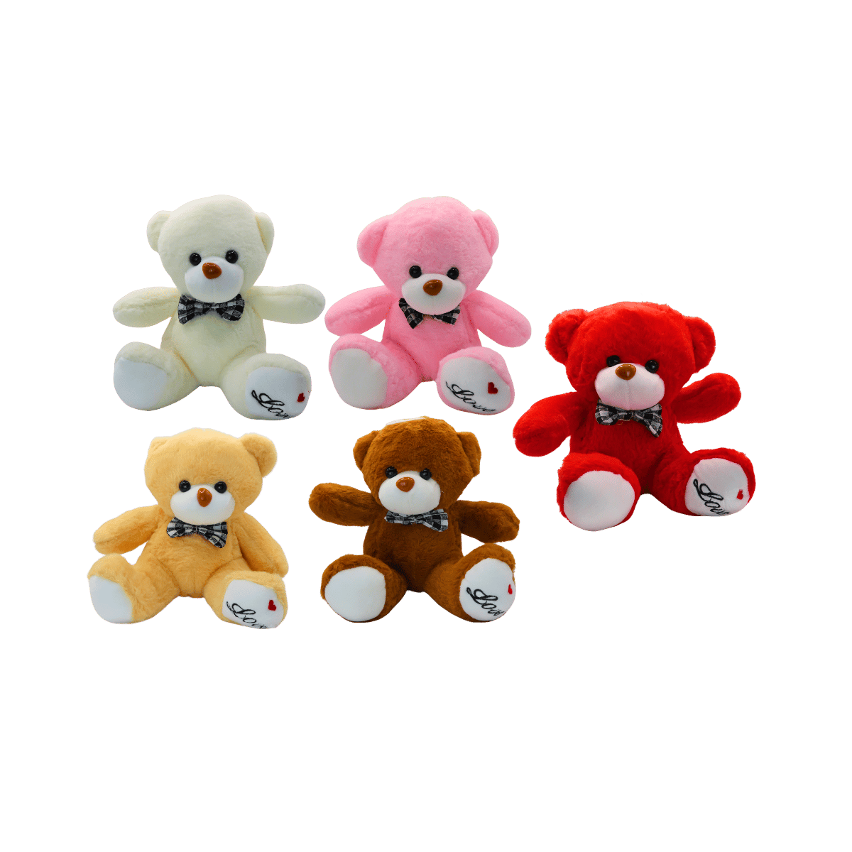 Bear Plush - 23cm (5 Colour Mix)