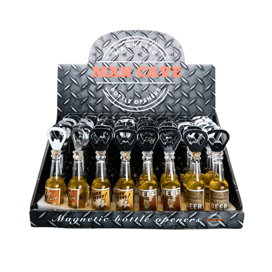Man Cave Design Bottle Openers - 20 Designs Mix