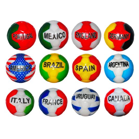 6.3cm Bounce Ball – 12 Country Mix