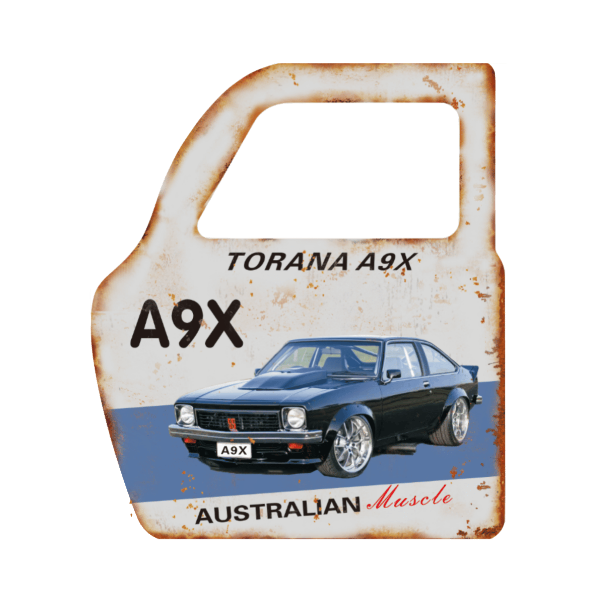 Car Door Shaped Metal Plate – Man Cave Decor