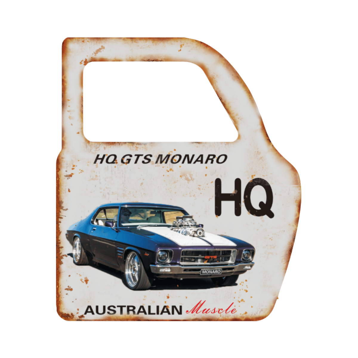 Car Door Shaped Metal Plate – Man Cave Decor