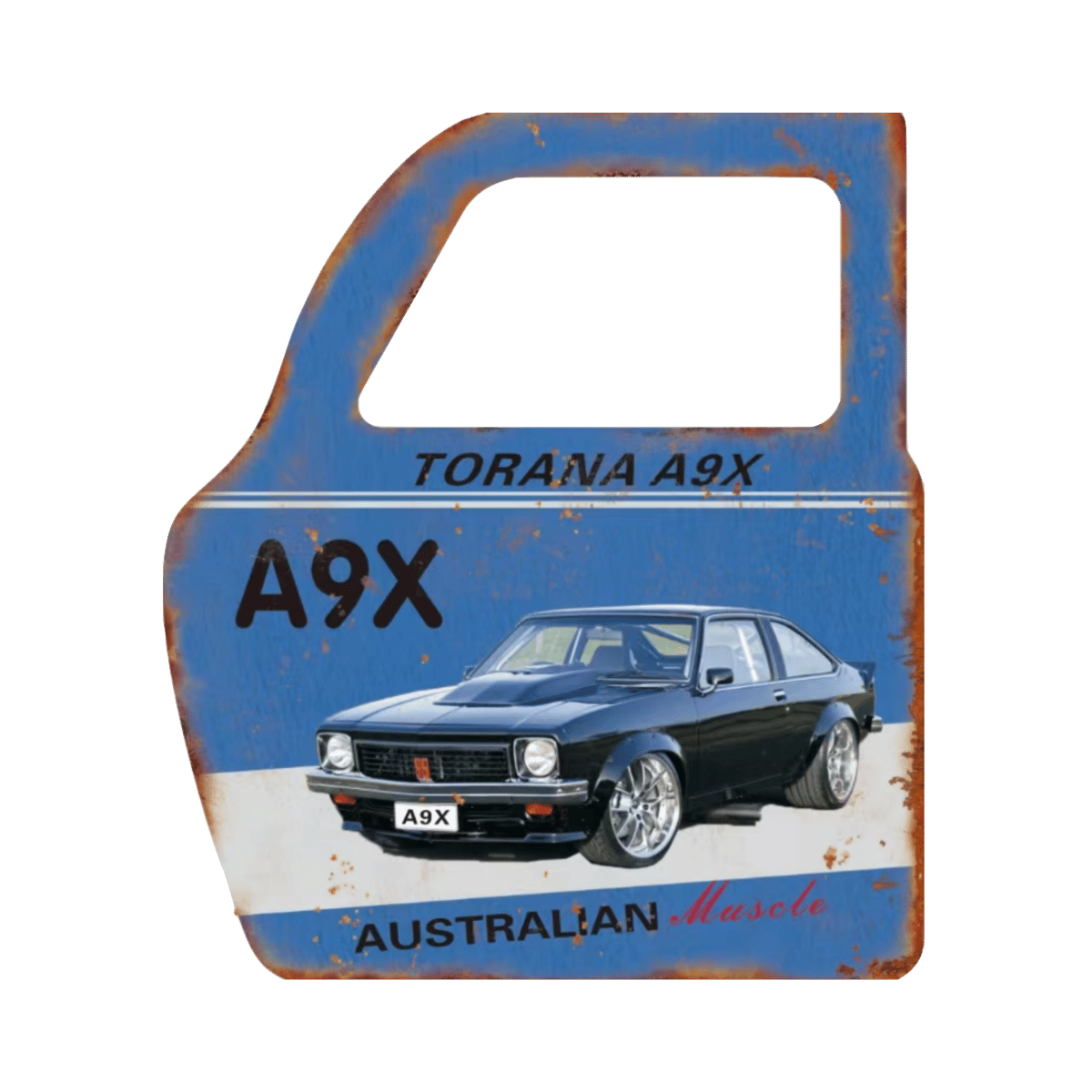 Car Door Shaped Metal Plate – Man Cave Decor