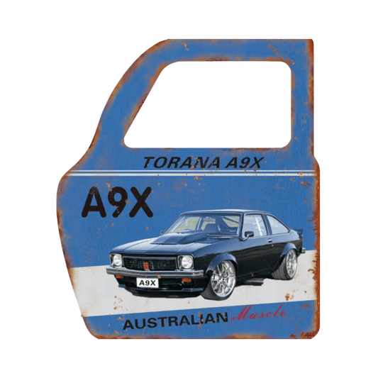 Car Door Shaped Metal Plate – Man Cave Decor