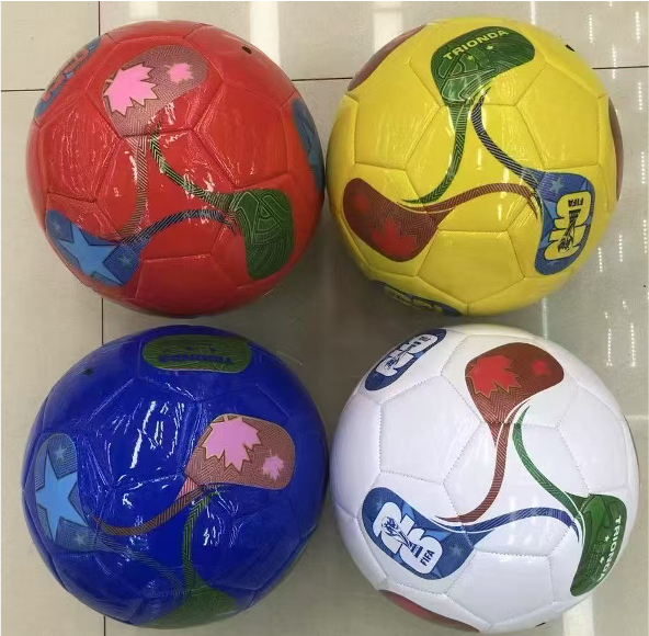 #5 PVC Football – 4 Colour Mix (Red, Yellow, Blue & White)