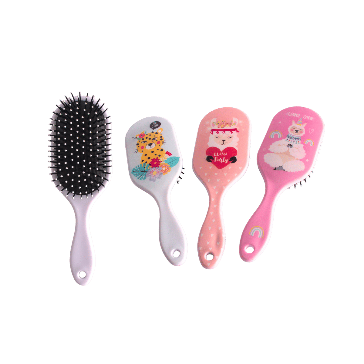 Printed Girly Hairbrush - 6 Design Mix