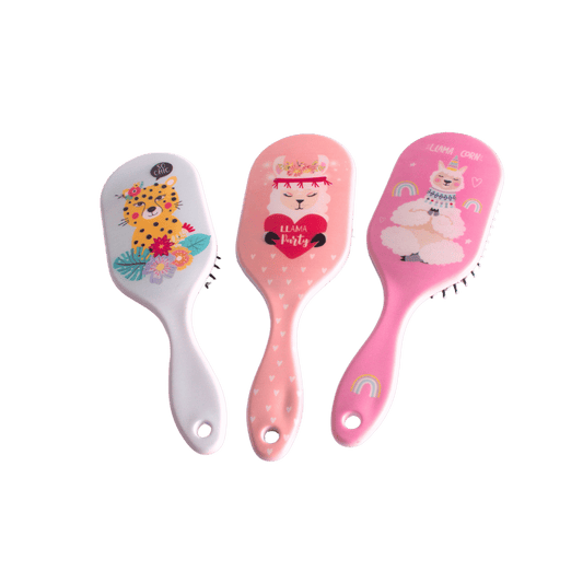Printed Girly Hairbrush - 6 Design Mix