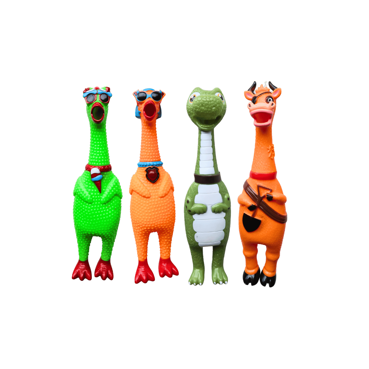 Happy Farm Squeaky Toy – 4 Types Mix