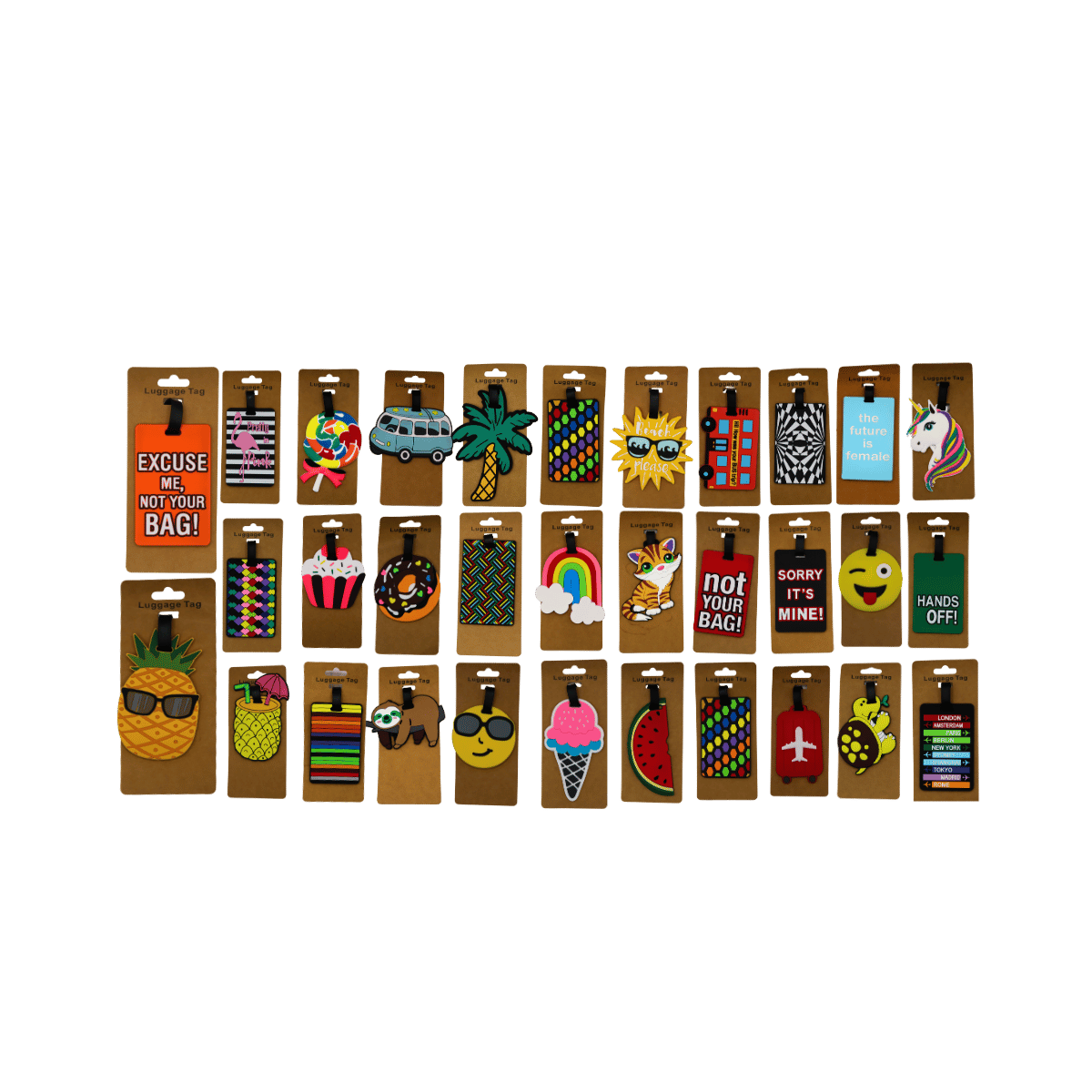 Luggage tags - 48 Designs