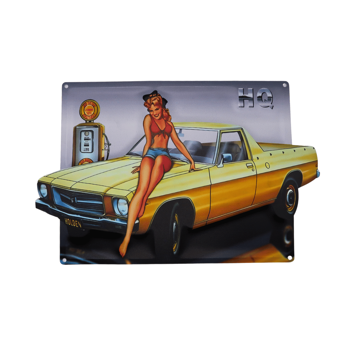 Muscle Car Metal Plates – 30 Design Mix