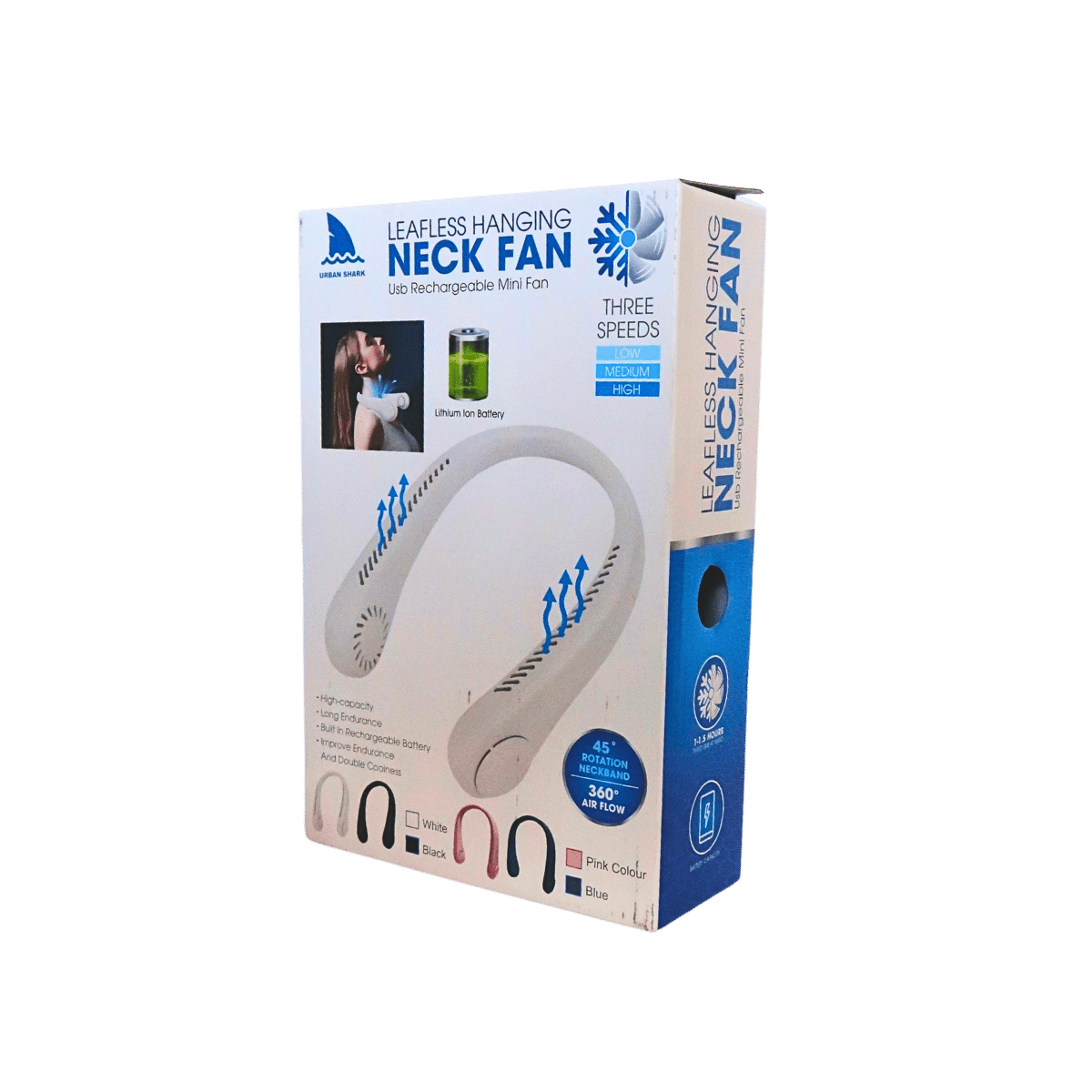 Hands-Free Neck Fan – 4 Colour Mix