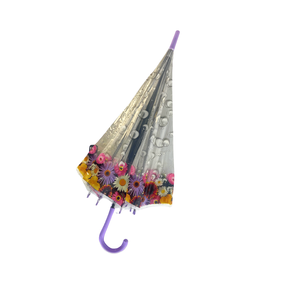 Apollo Straight Umbrella with Floral Printing - 6 Design Mix