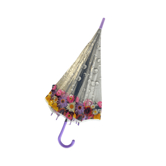 Apollo Straight Umbrella with Floral Printing - 6 Design Mix