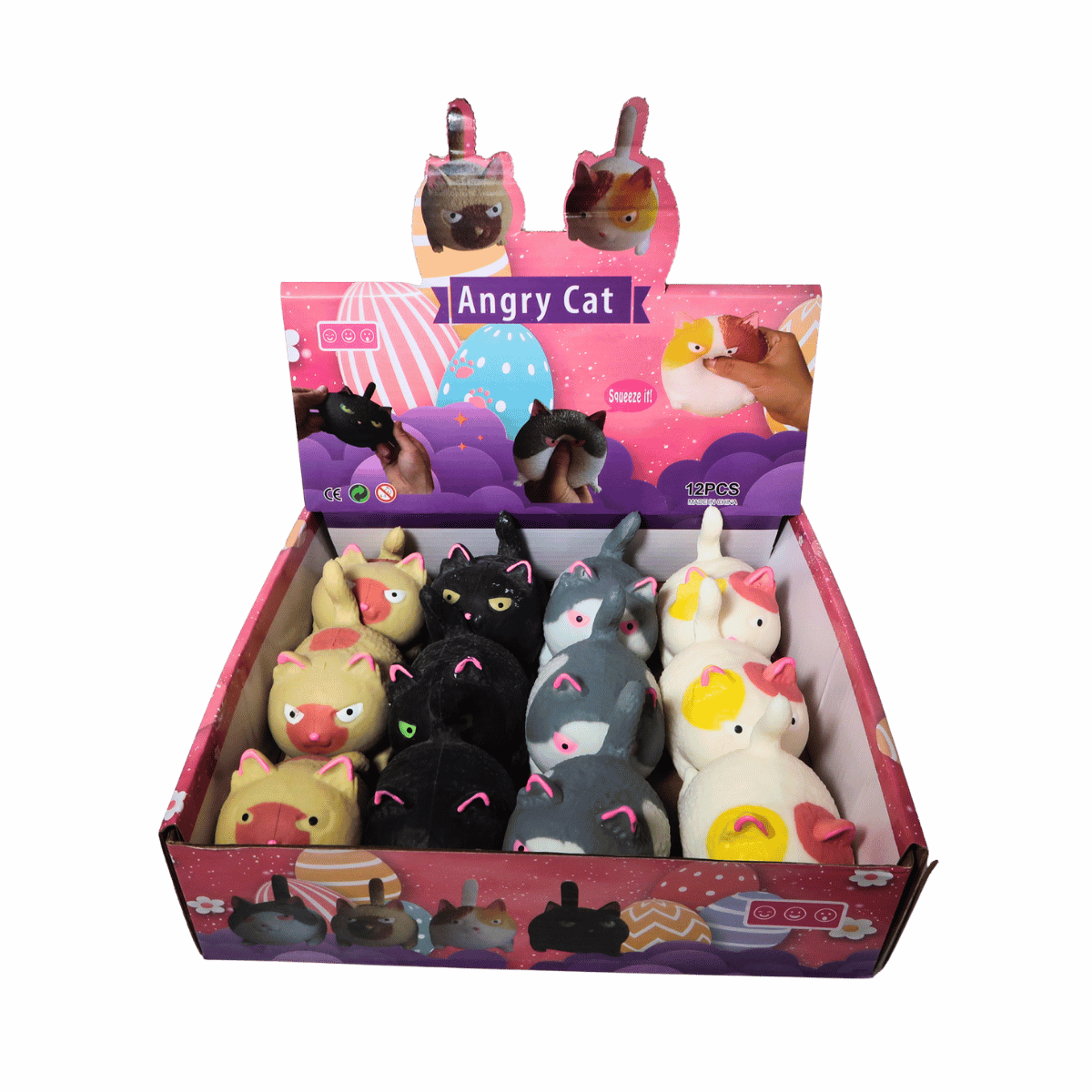 Squishy Cat - 4 Colour Mix