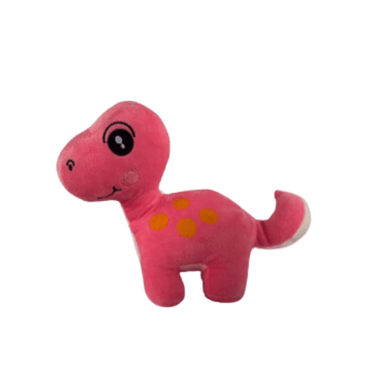 Dinosaur Plush - 4 Colour Mix (Pink, Yellow, Orange, Green)