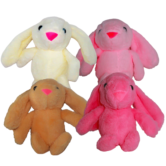 23cm Rabbit Plush – 4 Colour Mix