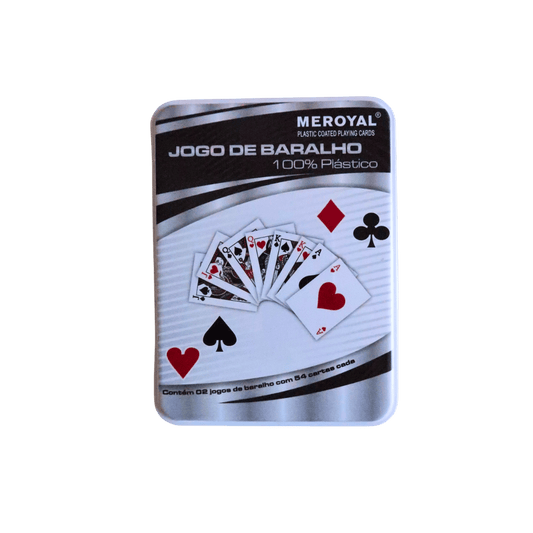 2 Pack Playing Cards in Iron Box