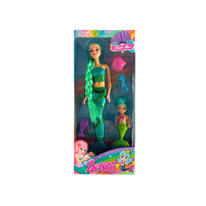 Mermaid Sisters – 3 Colour Mix (Pink, Green, Blue)