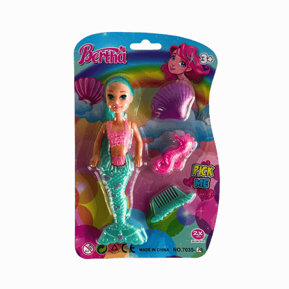 Mermaid Dolls – 3 Colour Mix (Pink, Green, Blue)