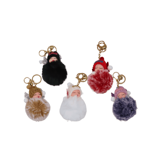 Babydoll with Wings Keychain -12 Colour Mix