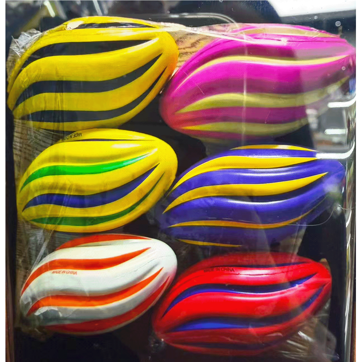 18cm Footy Ball – 6 Colour Mix