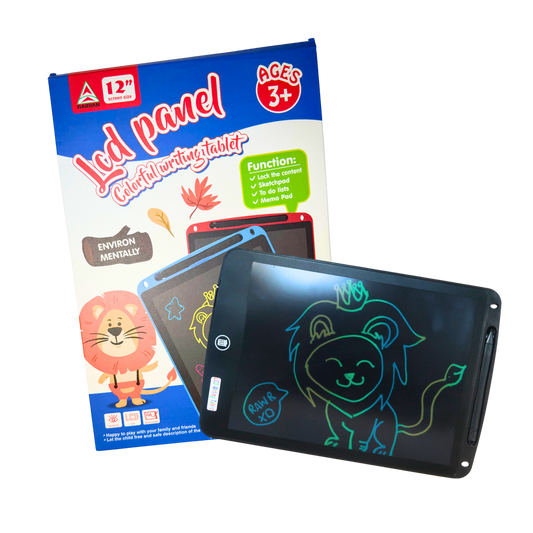 12" LCD Writing Tablet - 5 Colour Mix