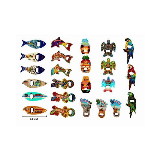 Tropical Bottle Openers - 8 Design Mix