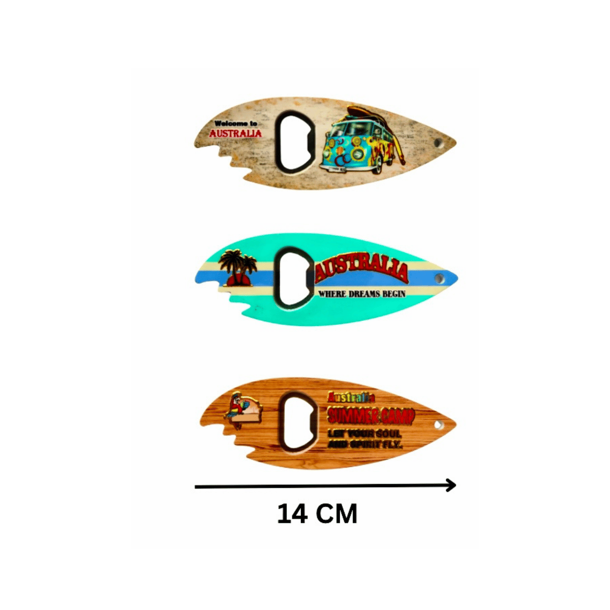 Tropical Bottle Openers - 8 Design Mix