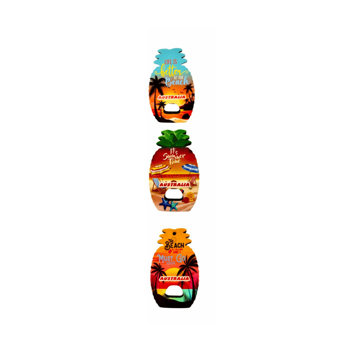 Tropical Bottle Openers - 8 Design Mix