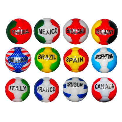 6.3cm Bounce Ball – 12 Country Mix