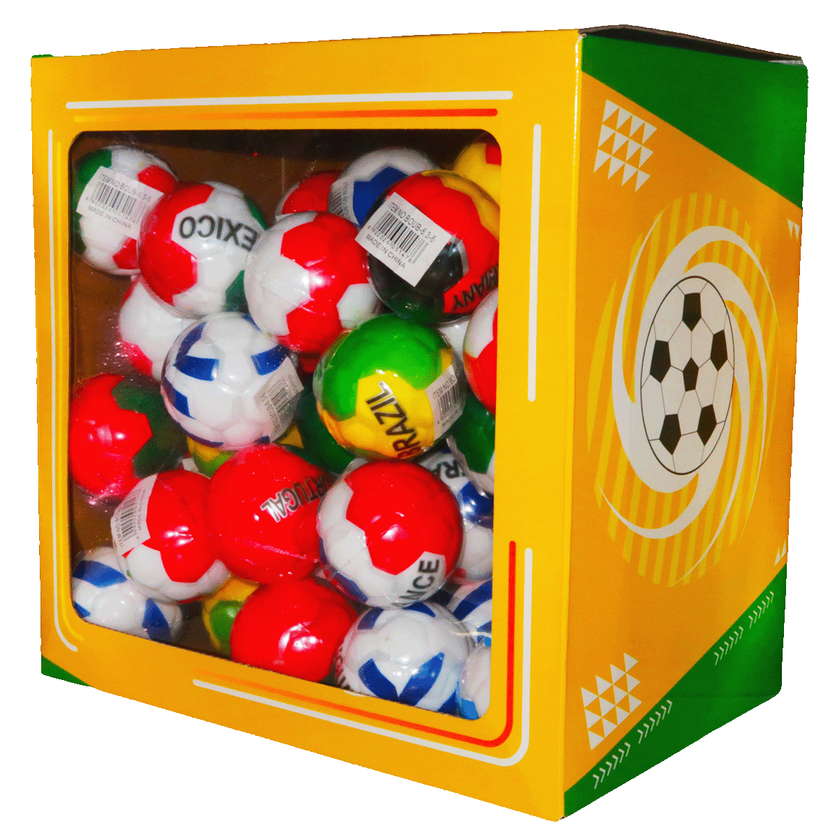 6.3cm Bounce Ball – 12 Country Mix