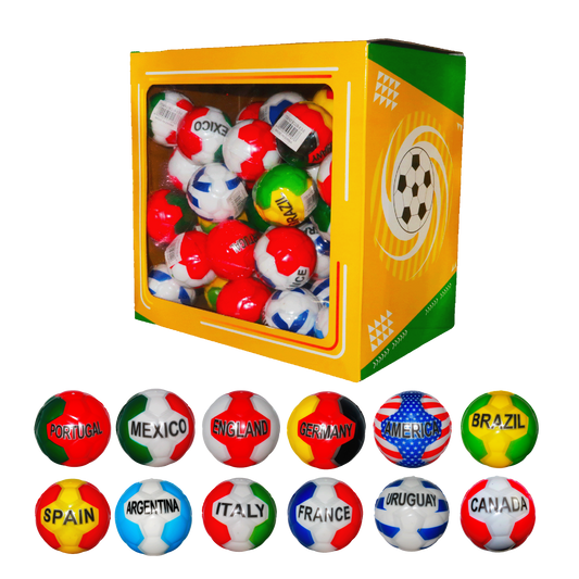 6.3cm Bounce Ball – 12 Country Mix