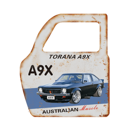Car Door Shaped Metal Plate – Man Cave Decor
