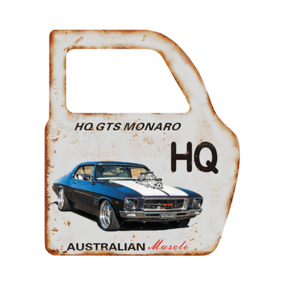 Car Door Shaped Metal Plate – Man Cave Decor