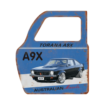 Car Door Shaped Metal Plate – Man Cave Decor