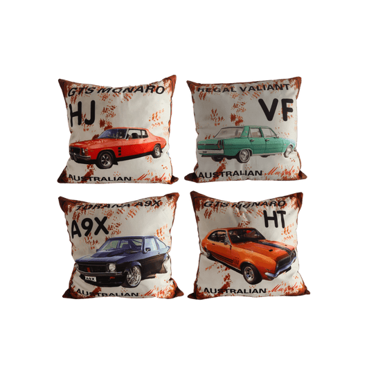 Car-Themed Pillow – 43 x 43cm, 24 Design Mix