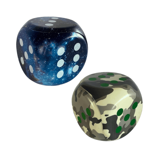 Jumbo Dice – 15x15cm (Starry Sky & Camouflage Mix)