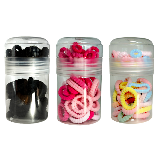 Rubber Bands – 60pcs Tub (Lid & Container Storage)