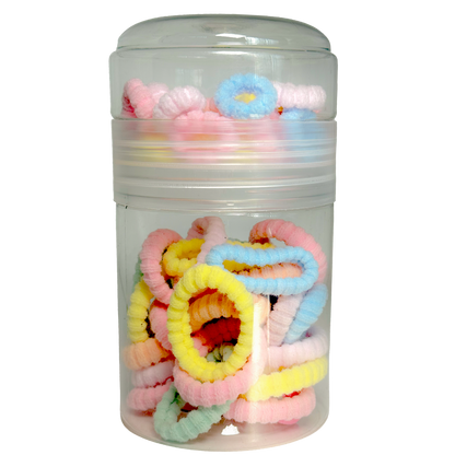Rubber Bands – 60pcs Tub (Lid & Container Storage)