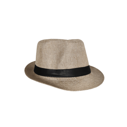 Fedora Hat - 6 Colour Mix (Black, White, Light Beige, Dark Beige,, Brown, and Grey)