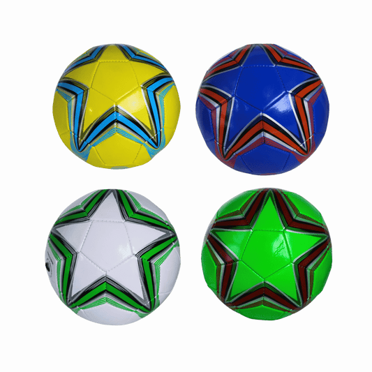 Soccer Ball – 4 Designs Mix (Yellow, Blue, Green, White)