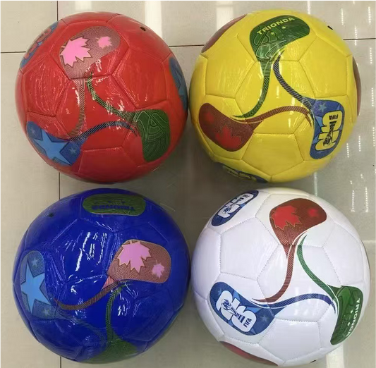 #5 PVC Football – 4 Colour Mix (Red, Yellow, Blue & White)