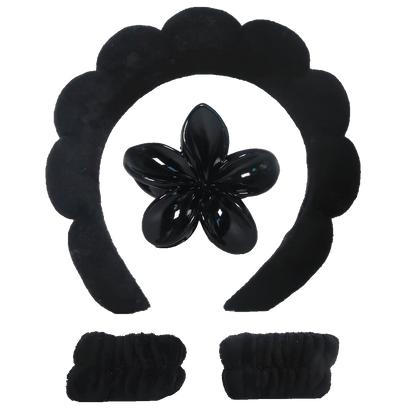 Frangipani Hair Clasp Clip Set (4pcs) – 8 Colour Mix